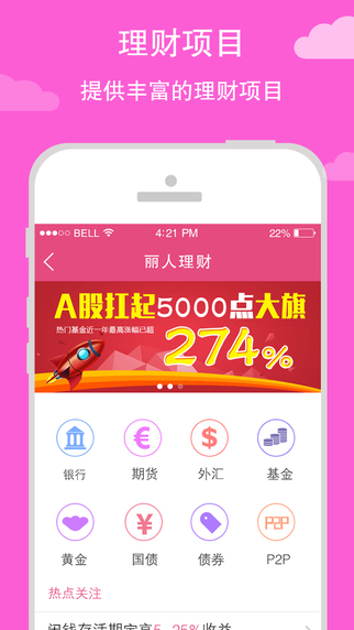 丽人理财app截图2