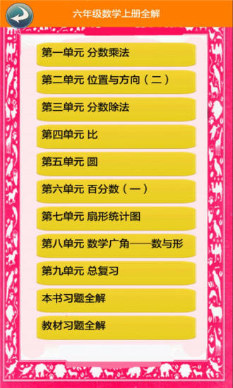 六年级数学上册全解截图1