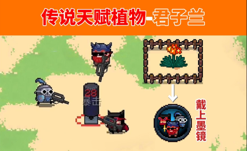 元气骑士迷迭岛怎么带上墨镜