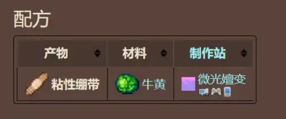 泰拉瑞亚怎么获得粘性绷带