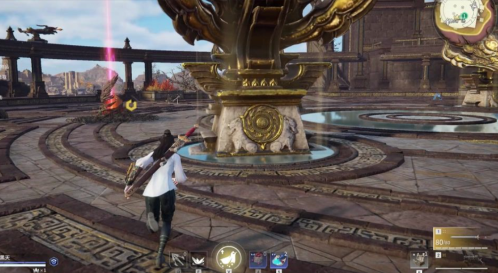 永劫无间圣鹰像怎么移动