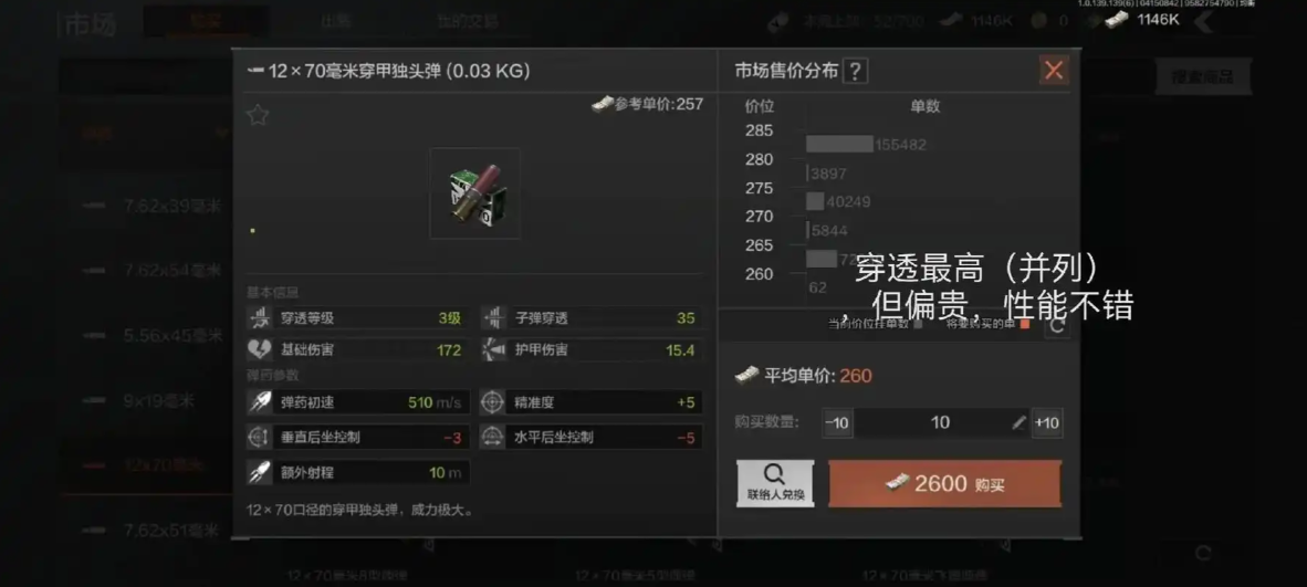 暗区突围喷子子弹哪个好