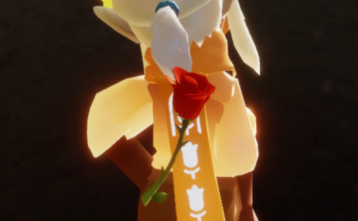 光遇如何加玫瑰花叼在嘴里