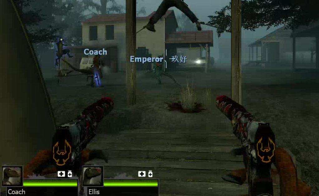 求生之路2两个人怎么打