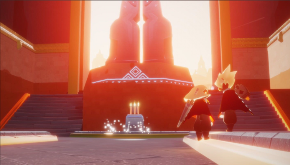 光遇夜晚千鸟城双人怎么进