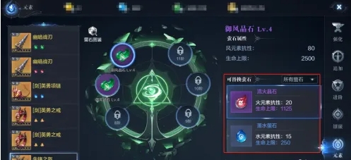 全民奇迹2斗士镶什么元素石