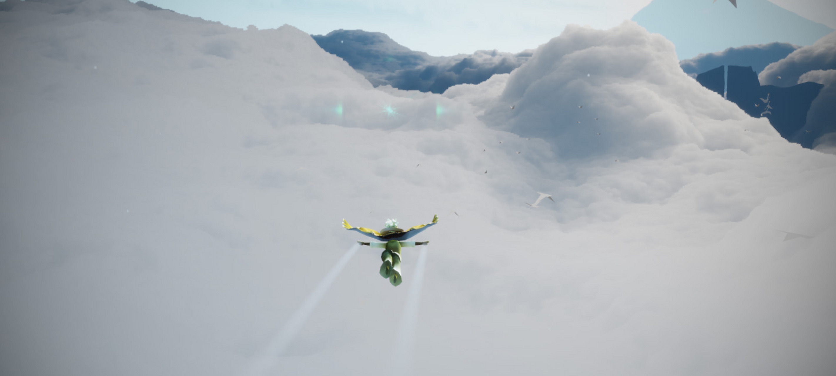 光遇如何飞行过云彩