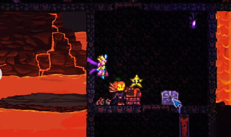 泰拉瑞亚地狱里的宝箱怎么开