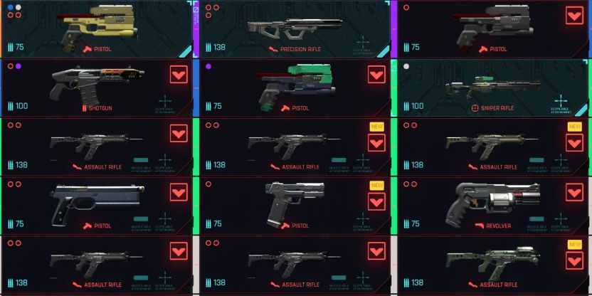 赛博朋克2077哪些武器好用